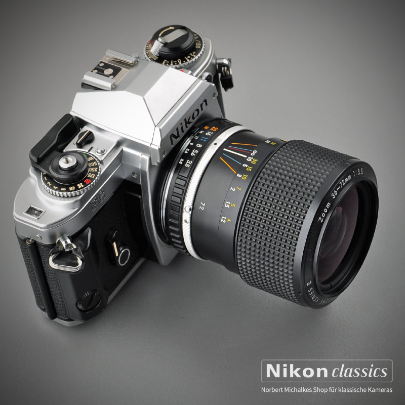 Nikon FG mit Series E Zoom 36-72mm/3,5