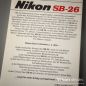 Preview: Nikon SB-26, german book