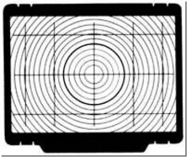 Focusing screen for Nikon F3 Type E Gridlines