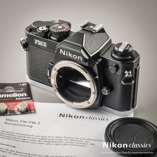Nikon FM2 schwarz (Zustand A+) Titanverschluss