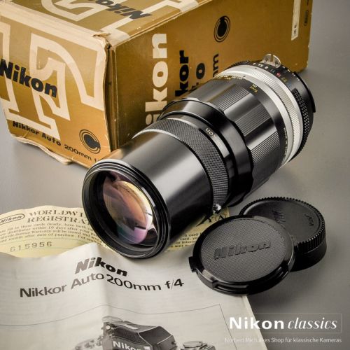 Nikon Nikkor-QC Auto 200/4 AI-Umbau "Berg-und-Tal" (Zustand A) OVP