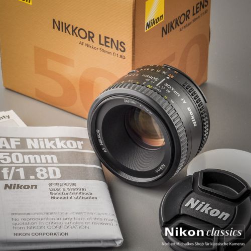 Nikon AF-D Nikkor 50/1,8 (Zustand A+) OVP