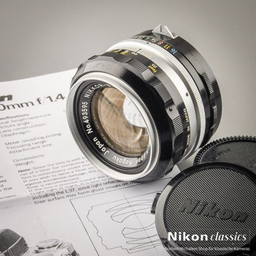 Nikon Nikkor-S Auto 50/1,4 nonAI "Berg-und-Tal" (Zustand A-)