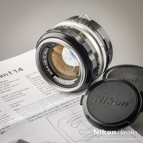 Nikon Nikkor-S Auto 50/1,4 nonAI (Condition A-/AB)