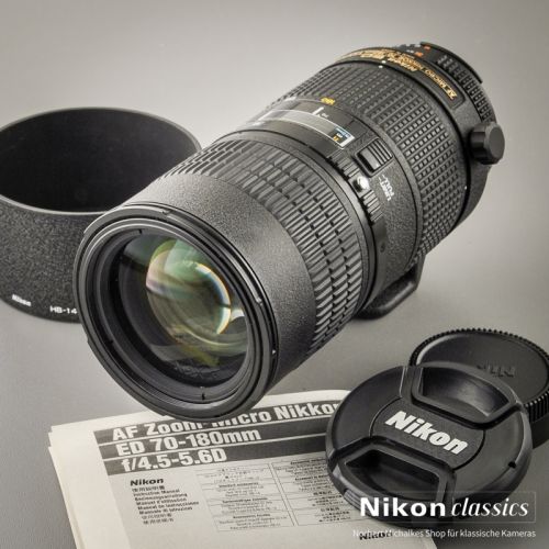 Nikon AF-D Zoom-Micro Nikkor 70-180/4,5-5,6 ED (Zustand A/A-)