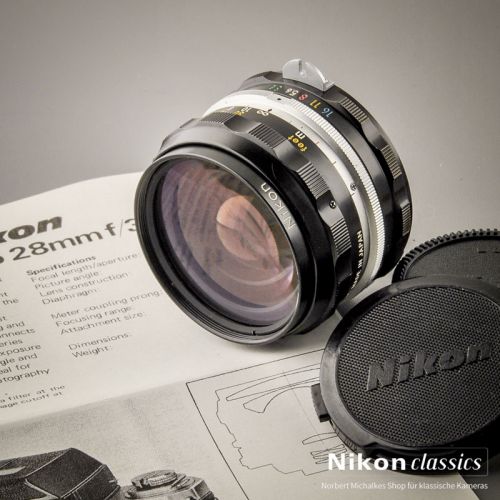 Nikon Nikkor-HC Auto 28/3,5 nonAI "Berg-und-Tal" (Zustand A/A-)