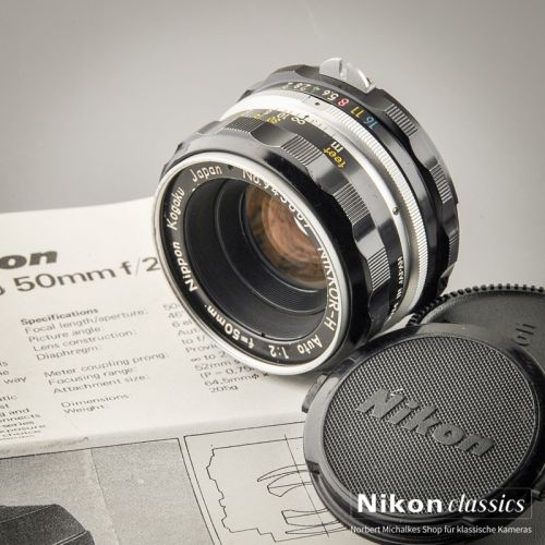 Nikon Nikkor-H Auto AI 50/2,0 "Berg-und-Tal" (Zustand A-)