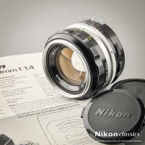 Nikon Nikkor-S Auto 50/1,4 nonAI "Berg-und-Tal" (Zustand A-/AB)