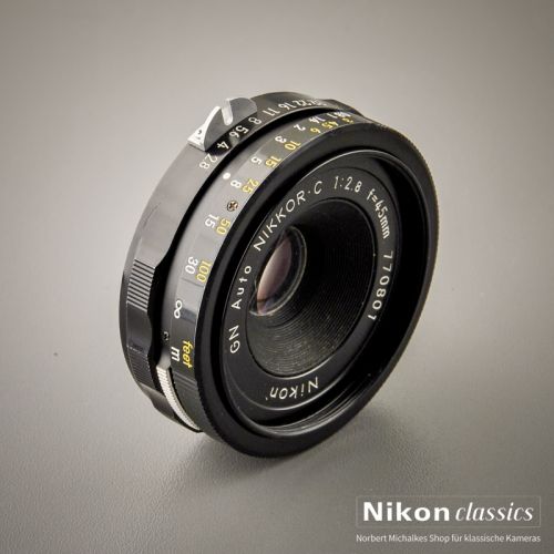 Nikon GN Auto Nikkor 45/2,8 nonAI  (Zustand A-/AB)