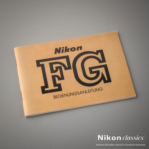 Nikon FG, Original Bedienungsanleitung