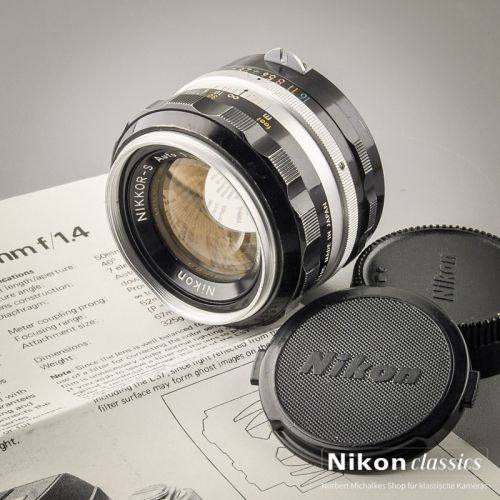 Nikon Nikkor-S Auto 50/1,4 nonAI "Berg-und-Tal" (Zustand A-/AB)