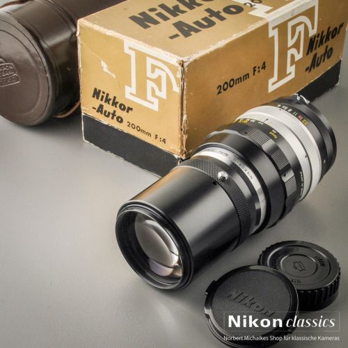 Nikon Nikkor-Q Auto 200/4 nonAI Nippon Kogaku (Condition A/A+)