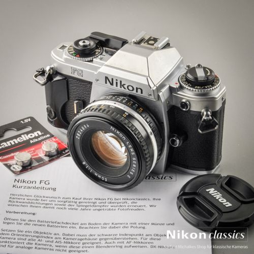 Nikon FG mit 50/1,8 Starter-Set