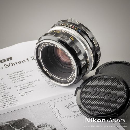 Nikon Nikkor-H Auto nonAI 50/2,0 (Zustand AB)