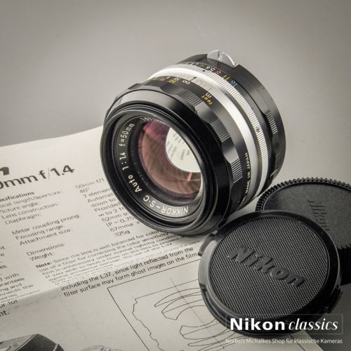 Nikon Nikkor-SC Auto 50/1,4 nonAI "Berg-und-Tal" (Zustand A)