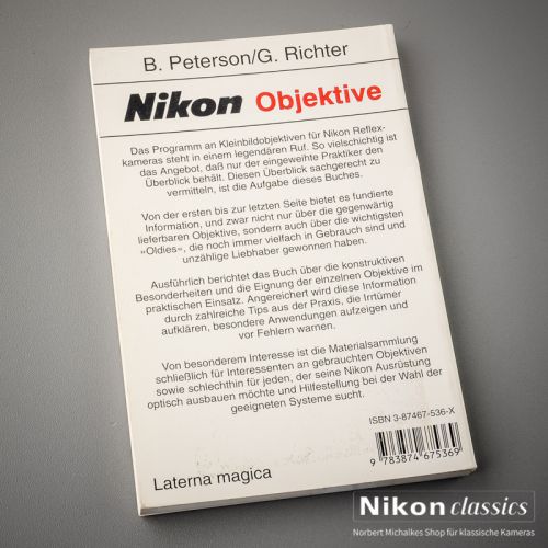 "Nikon Objektive" von B. Peterson und G. Richter