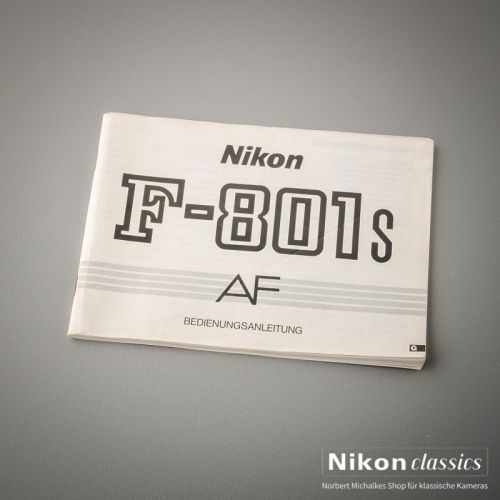 Nikon F801s, Original Bedienungsanleitung