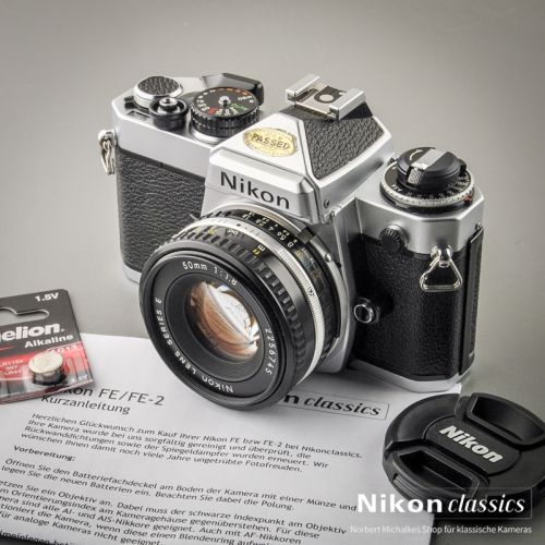 Nikon FE mit Nikon 50/1,8 Starter-Set