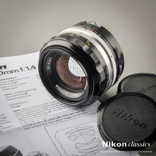 Nikon Nikkor-SC Auto 50/1,4 nonAI "Berg-und-Tal" (Zustand A+)