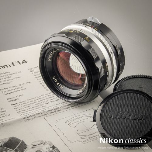 Nikon Nikkor-SC Auto 50/1,4 nonAI "Berg-und-Tal" (Zustand A-)