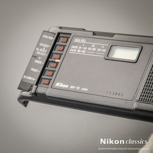 Nikon MF-16 Datenrückwand für FE2, FA u.a. OVP