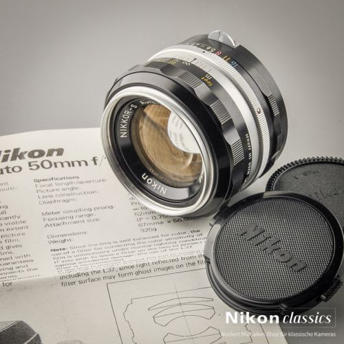 Nikon Nikkor-S Auto 50/1,4 nonAI "Berg-und-Tal" (Zustand A-)