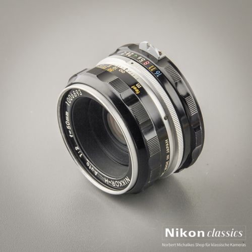 Nikon Nikkor-H Auto nonAI 50/2,0 "Berg-und-Tal" (Zustand A/A-)