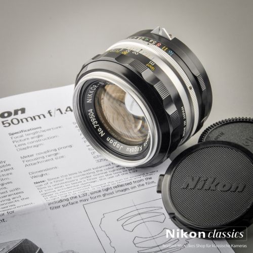 Nikon Nikkor-S Auto 50/1,4 nonAI "Berg-und-Tal" (Zustand A)