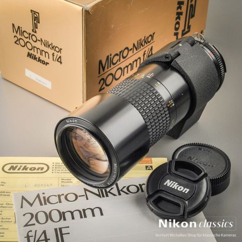 Nikon Micro-Nikkor 200/4 AIS (Zustand A) OVP