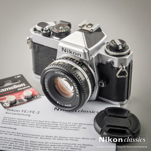 Nikon FE mit Nikon 50/1,8 Starter-Set