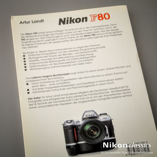 Preview: Nikon F80, Buch von Artur Landt