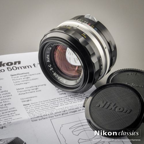 Nikon Nikkor-SC Auto 50/1,4 nonAI "Berg-und-Tal" (Zustand A)