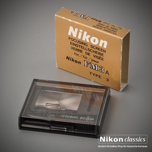 Focusing screen for Nikon FE/FM2/FE2/FA/FM3a Type E3