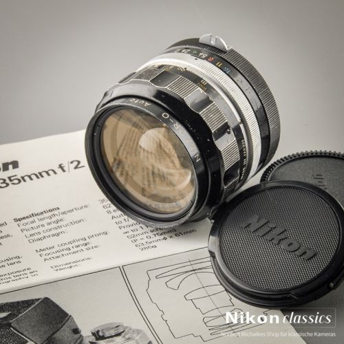 Nikon Nikkor-O Auto 35/2,0 nonAI "Berg-und-Tal" (Zustand B)