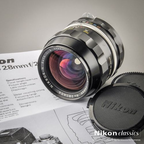 Nikon Nikkor-N 28/2,0 nonAI "Berg-und-Tal" (Zustand A/A-)
