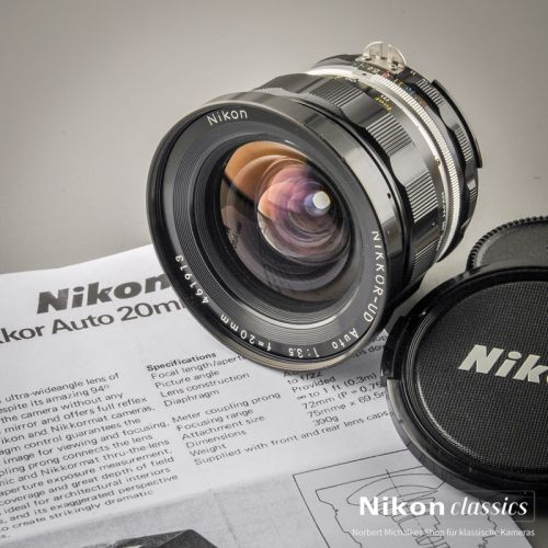 Nikon Nikkor-UD Auto 20/3,5 AI (Condition A/A-)
