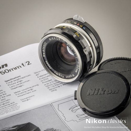 Nikon Nikkor-H Auto 50/2,0 nonAI (Condition A-/AB)