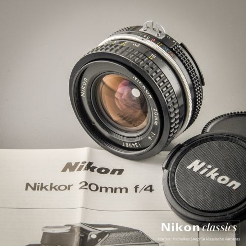 Nikon Nikkor 20/4 AI (Zustand A/A-)