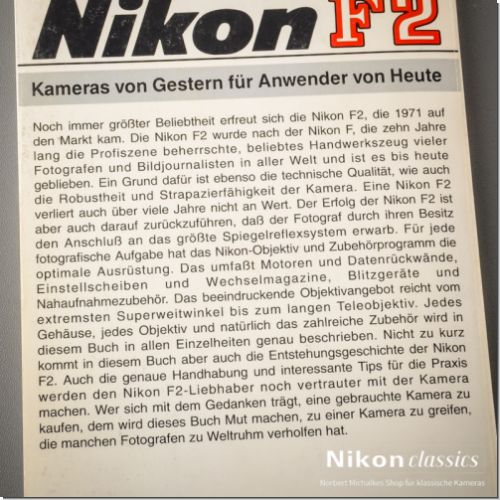 Preview: "Nikon F2-Kameras von Gestern für Anwender von Heute" von Heiner Henninges