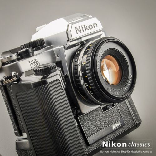 Nikon FA mit MD-15 und 50/1,8 AIS (Zustand A/A-)
