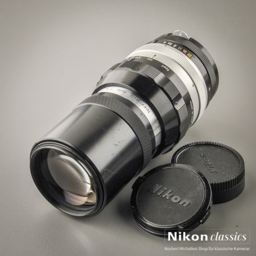 Nikon Nikkor-Q Auto 200/4 nonAI Nippon Kogaku "Berg-und-Tal"  (Zustand A-)