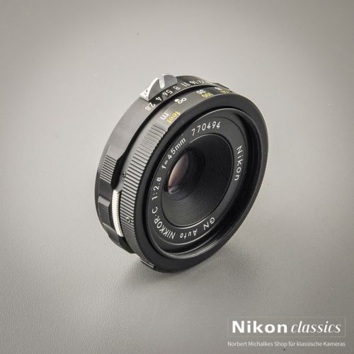 Nikon GN Auto Nikkor 45/2,8 nonAI  (Zustand A-)