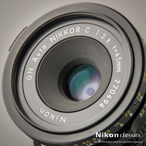 Nikon GN Auto Nikkor 45/2,8 nonAI  (Zustand A-)