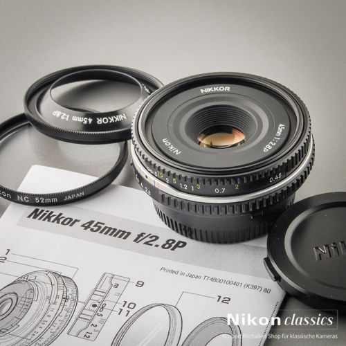 Nikon Nikkor 45/2,8 AI-P "Pancake" schwarz (Zustand A+)