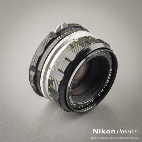 Nikon Nikkor-HC Auto 50/2,0 nonAI "Berg-und-Tal" (Zustand A-)