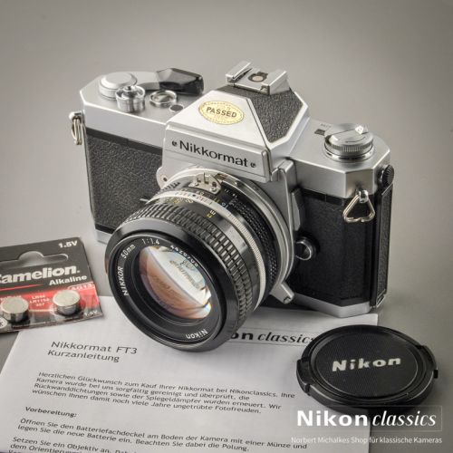 Nikkormat FT3 mit Nikkor 50/1,4 AI (Zustand A/A-)
