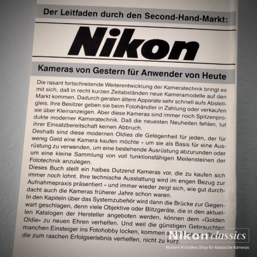 "Nikon Kameras von Gestern für Anwender von Heute" by Harald Francke