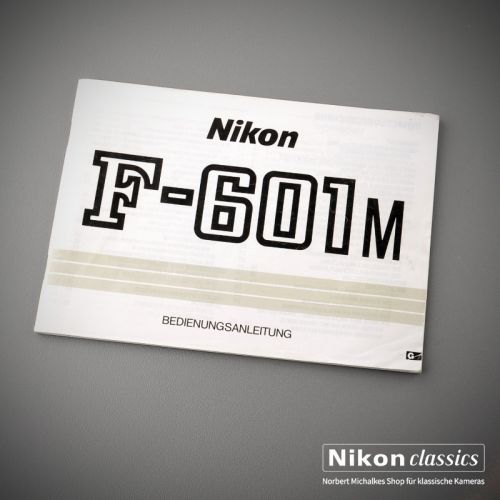 Nikon F601M, Original Bedienungsanleitung