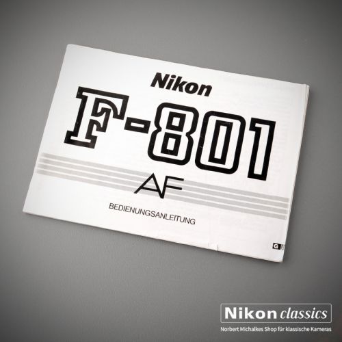 Nikon F801 AF, Original Bedienungsanleitung