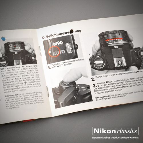 Nikon EM, german manual